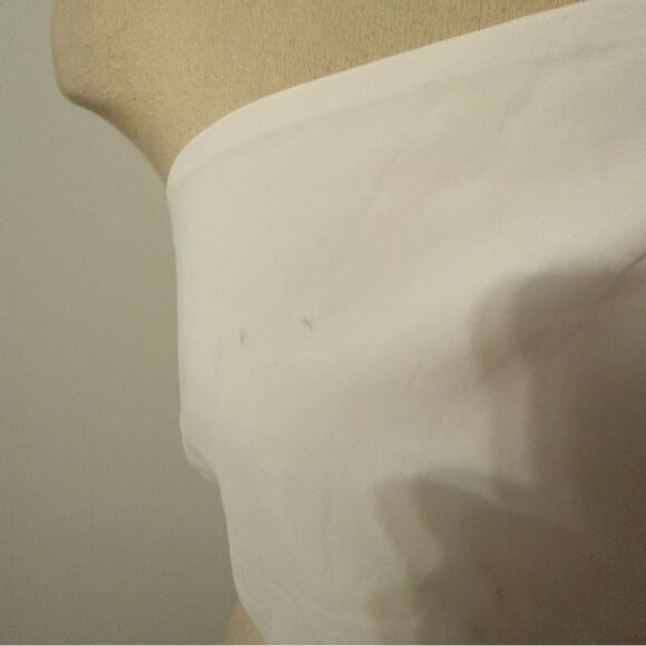 Abercrombie & Fitch White One-Shoulder Smocked Top Size Large - Picture 13 of 13